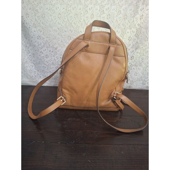 EUC Michael Kors Rhea Medium Pebbled Brown Leather Backpack-Excellent Condition! - Picture 6 of 14